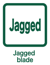 Jagged blade