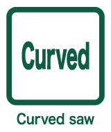 Curved saw